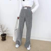 womens corduroy trousers high waist loose loose casual oversized retro full length wide leg pants women 2022 new clothes korean