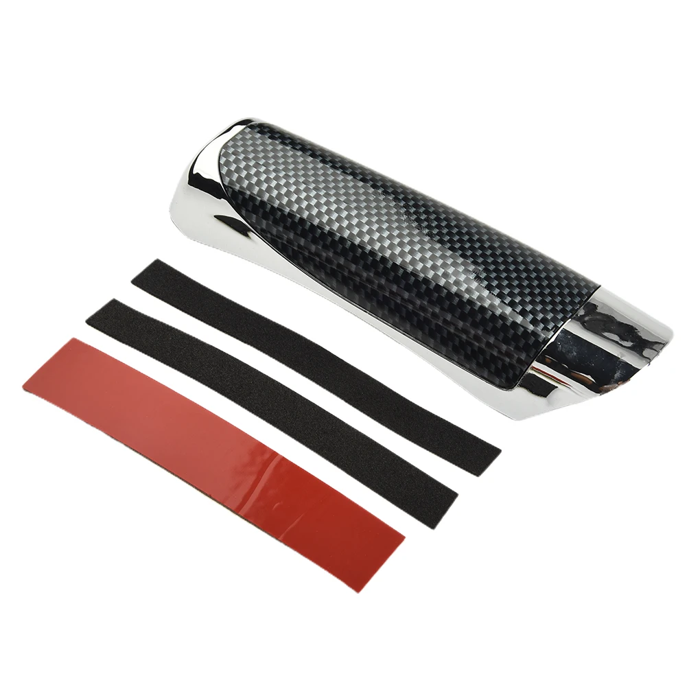 

Durable New Practical Quality Handbrake Cover Cover Plastic Protector Universal 1pc ABS Car Carbon Fiber Style