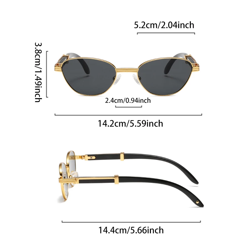 KAMMPT Модные Ретро Металлические градиентные оттенки женские оригинальные