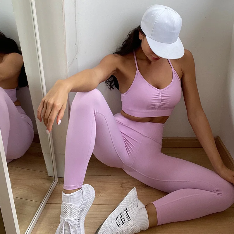 

Лидер продаж светильник-голубая одежда для йоги, высокоэластичная облегающая одежда для йоги, Женский Быстросохнущий Спортивный брючный к...