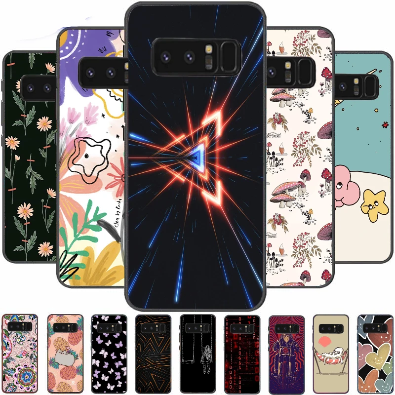 

Cute Cartoon Anime Cover For Samsung Galaxy Note 8 N950F N950 Soft CaseTPU For Samsung Galaxy Note8 Back Phone Cases Shells