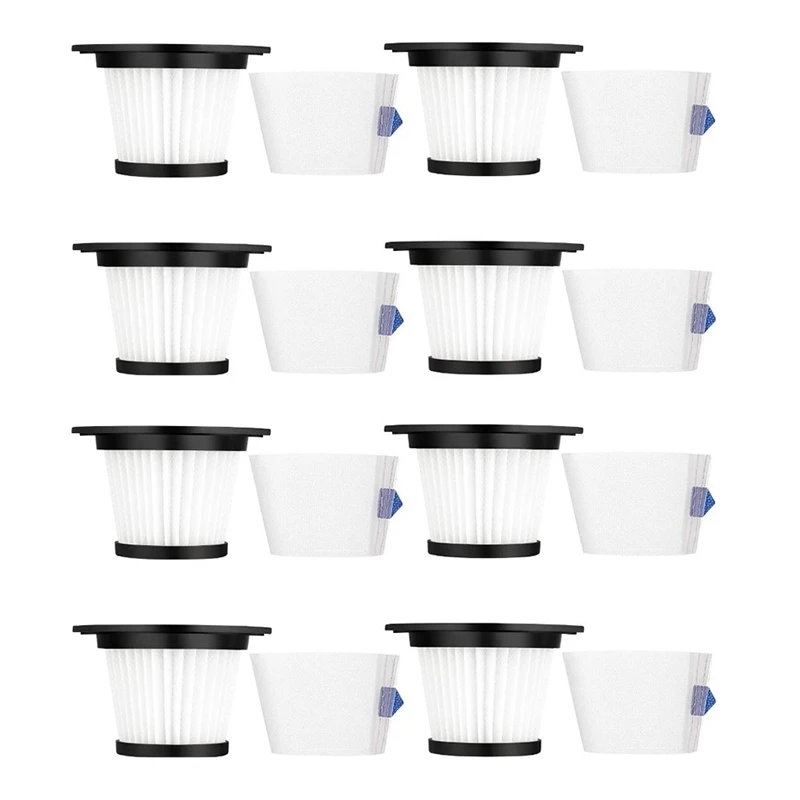 

8 Set Replacement Filters Strainer Screen For Moosoo K17 Cordless Vacuum Cleaner Replace Filter Parts
