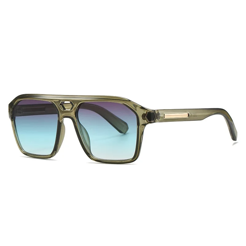2023 New Square Pilot Sunglasses Women Men Retro Brand Sun Glasses Female Vintage Fashion Oculos De Sol Feminino UV400