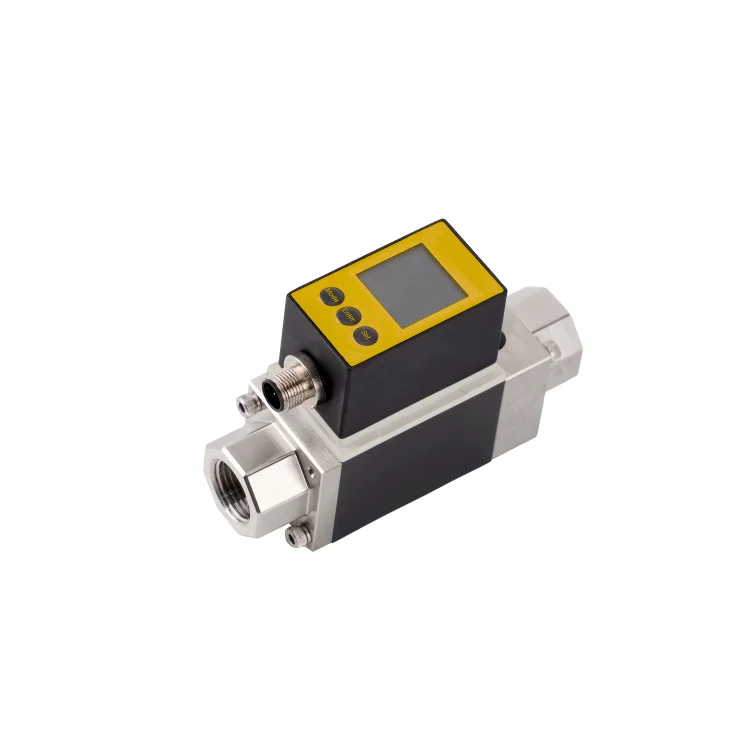 Компактный вихревой Датчик потока дисплей температуры двойного для систем