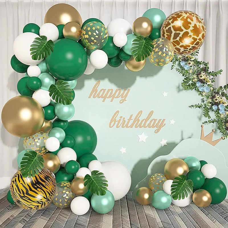 

Green Macaron Metal Balloon Garland Arch Kit Wedding Birthday Party Decorations Confetti Latex Balloons For Kids Baby Shower