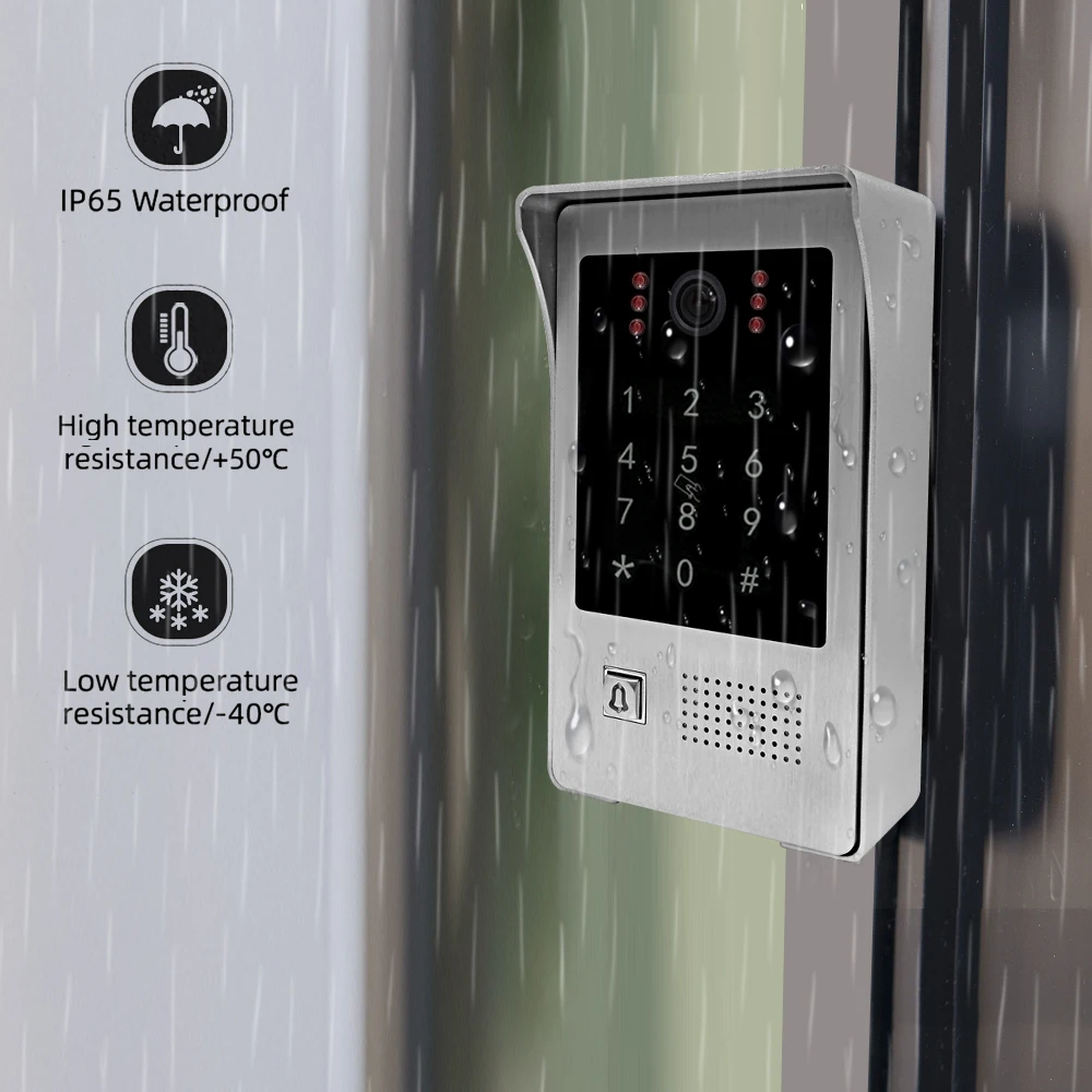 Tuya Smart 960P WiFi Video Intercom IR LED Night Vision Keypad/RFID Card Unlock Home Apartment Security Access Control System enlarge