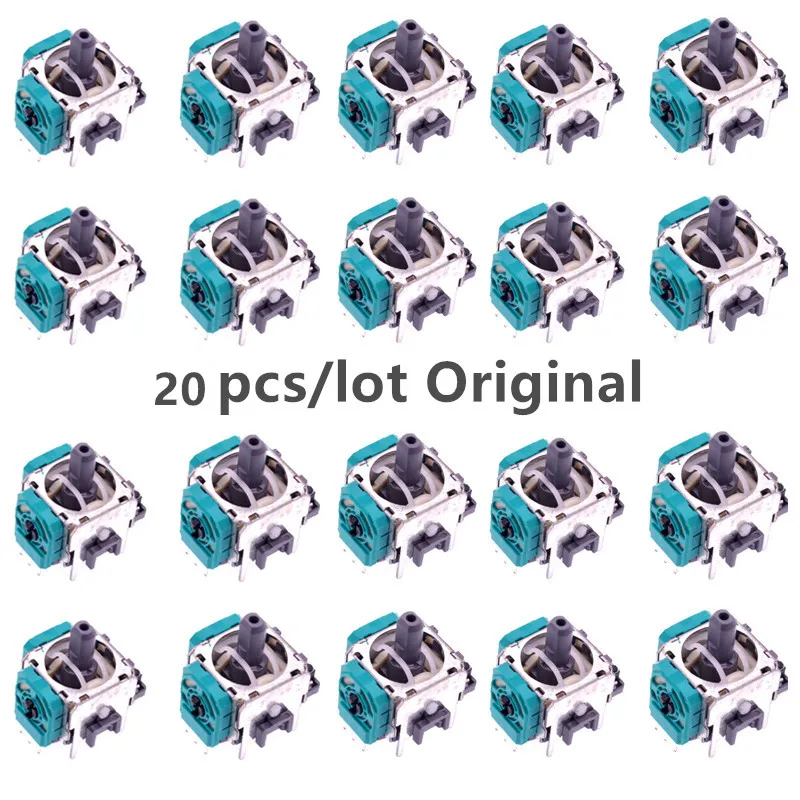 

Оригинальный Новый левый и правый 3D аналоговый сенсорный джойстик 20 шт./лот, замена переключателя для контроллера Nintendo Switch Pro