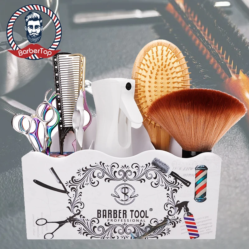 

Salon Haircut Clipper Organizer Coiffeur Styling Accessories Hair Cutting Tool Storage Box Professional Barber Tools Case