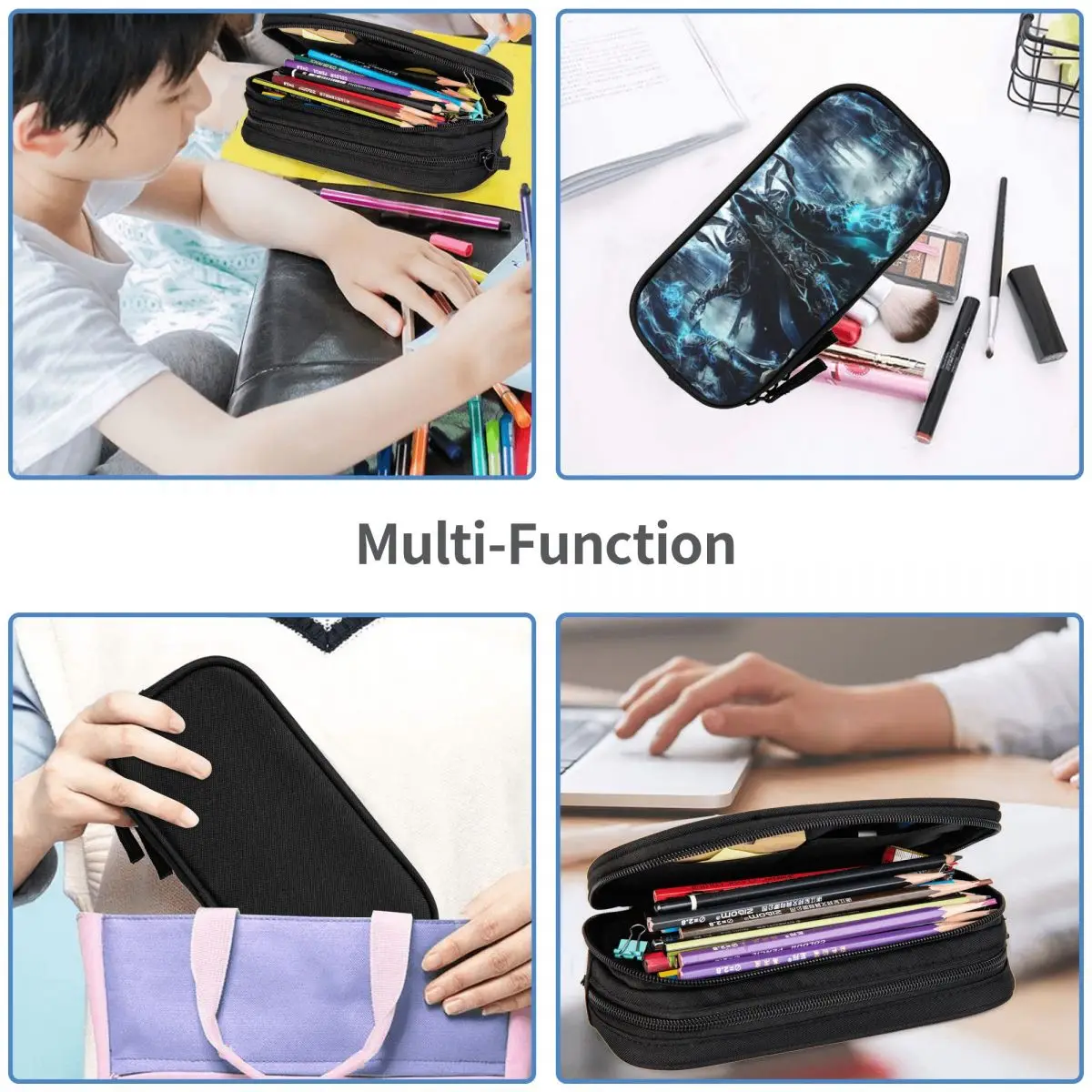 Diablo Pen Box Student School Anime Zipper Pen Bag Child Stationery Bag pencase Gift