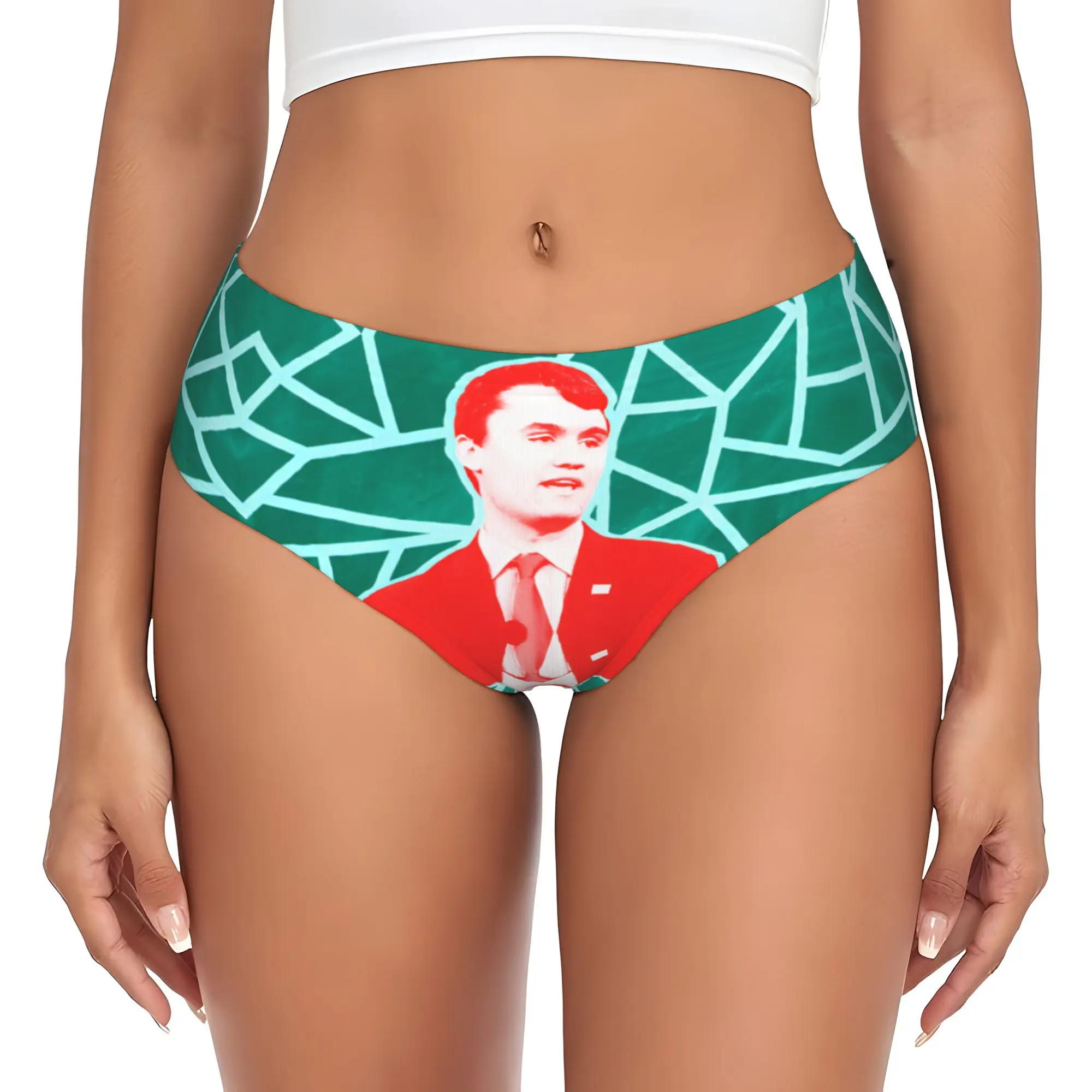 Фото Женские трусы Custom Charlie Kirk: комфортные, эластичные, стрейчевые №1