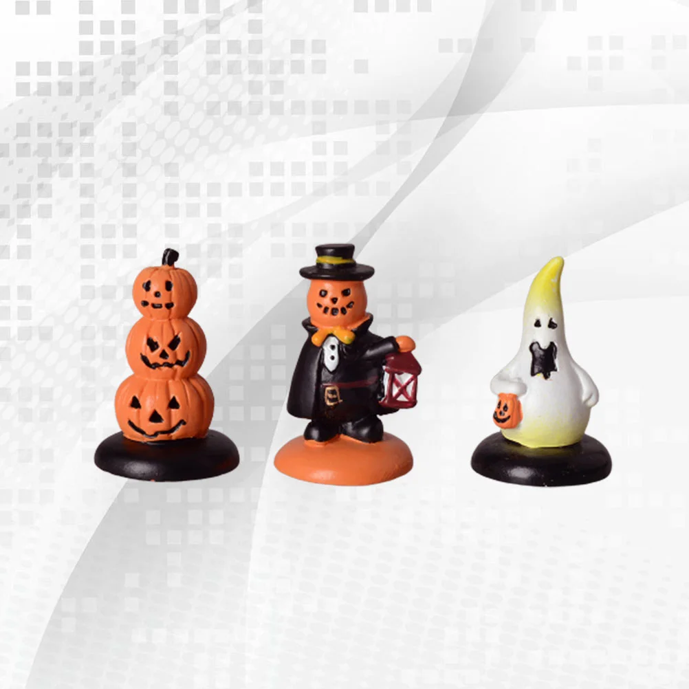 

Resin Ghost Decor Pumpkins Pumpkin Miniature Figurines Mini Figurine Ornamentslandscape Statue Table Figures