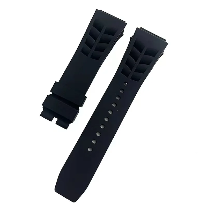 

Substitute silicone strap with convex connector 21mm wide 25mm buckle 20mm sports waterproof bracelet
