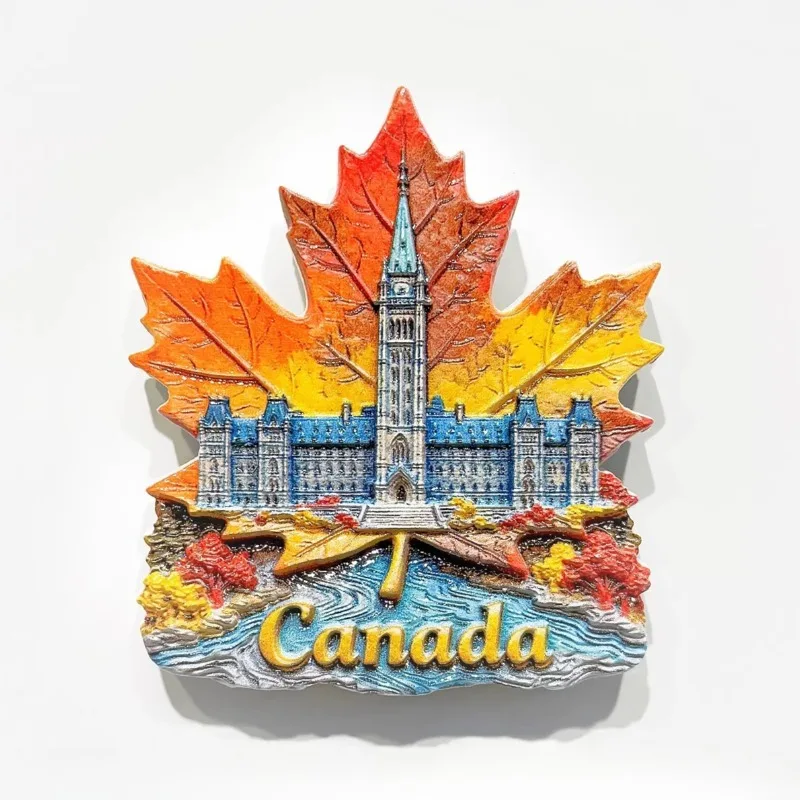 Фото Сувениры для путешествий в Канаде Quebec Chchterau Frontenac, магниты на холодильник Ottawa Toronto Banff, наклейки на холодильник, подарки на день рождения, домашний декор №4