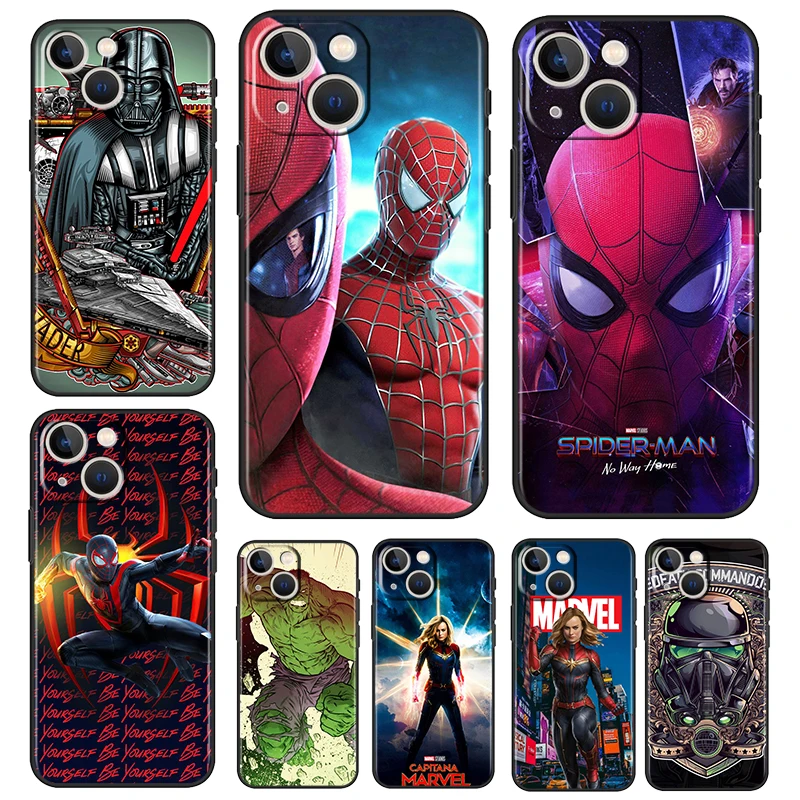 

Marvel Avengers Thanos For Apple iPhone 13 12 11 Pro Max Mini XS Max X XR 6 7 8 Plus 5S SE2020 Soft Black Phone Case Capa Cover