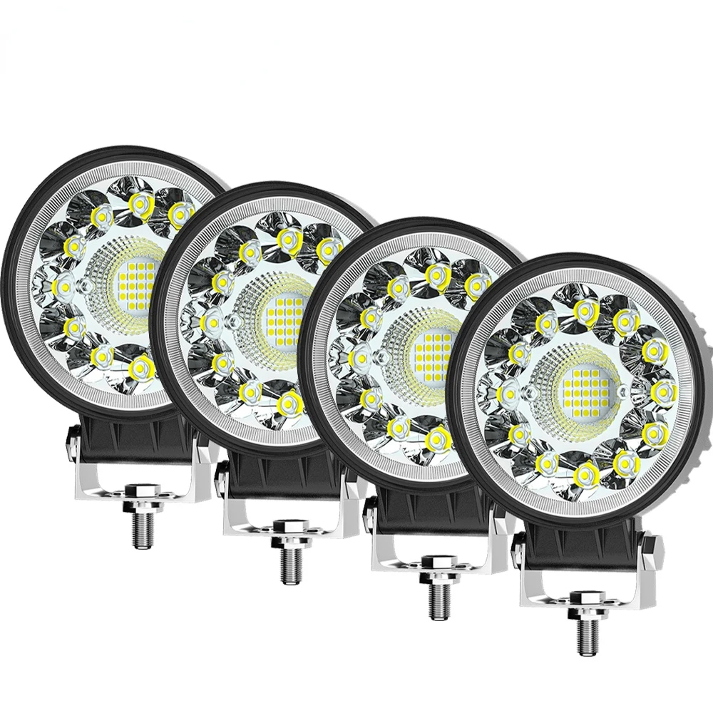 

4inch 123W LED Bar Offroad 4X4 Spotlight 12V 24V Work Light Bar For Jeep Truck Car Tractor SUV ATV Barra LED Headlights