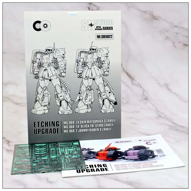 

SH STUDIO MG 1/100 MS-06R Zaku High Mobility Type Etching Upgrade Special Metal Action Figure Model Detail Modification Repair