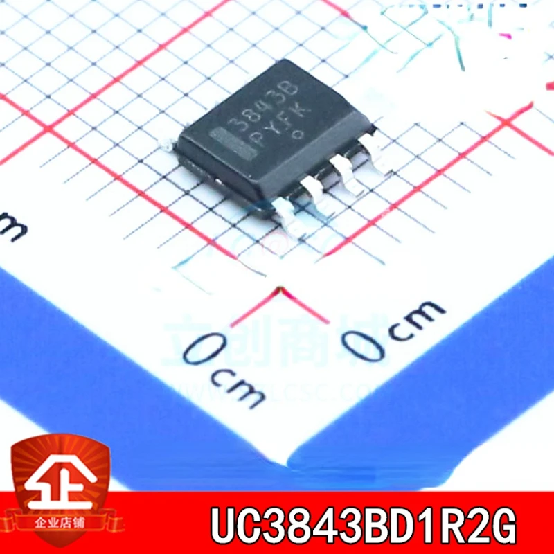 

10pcs New and original UC3843BD1R2G SOIC-8 Screen printing:3843B Switching power supply/controller chip UC3843BD1R2G SOP-8 3843B