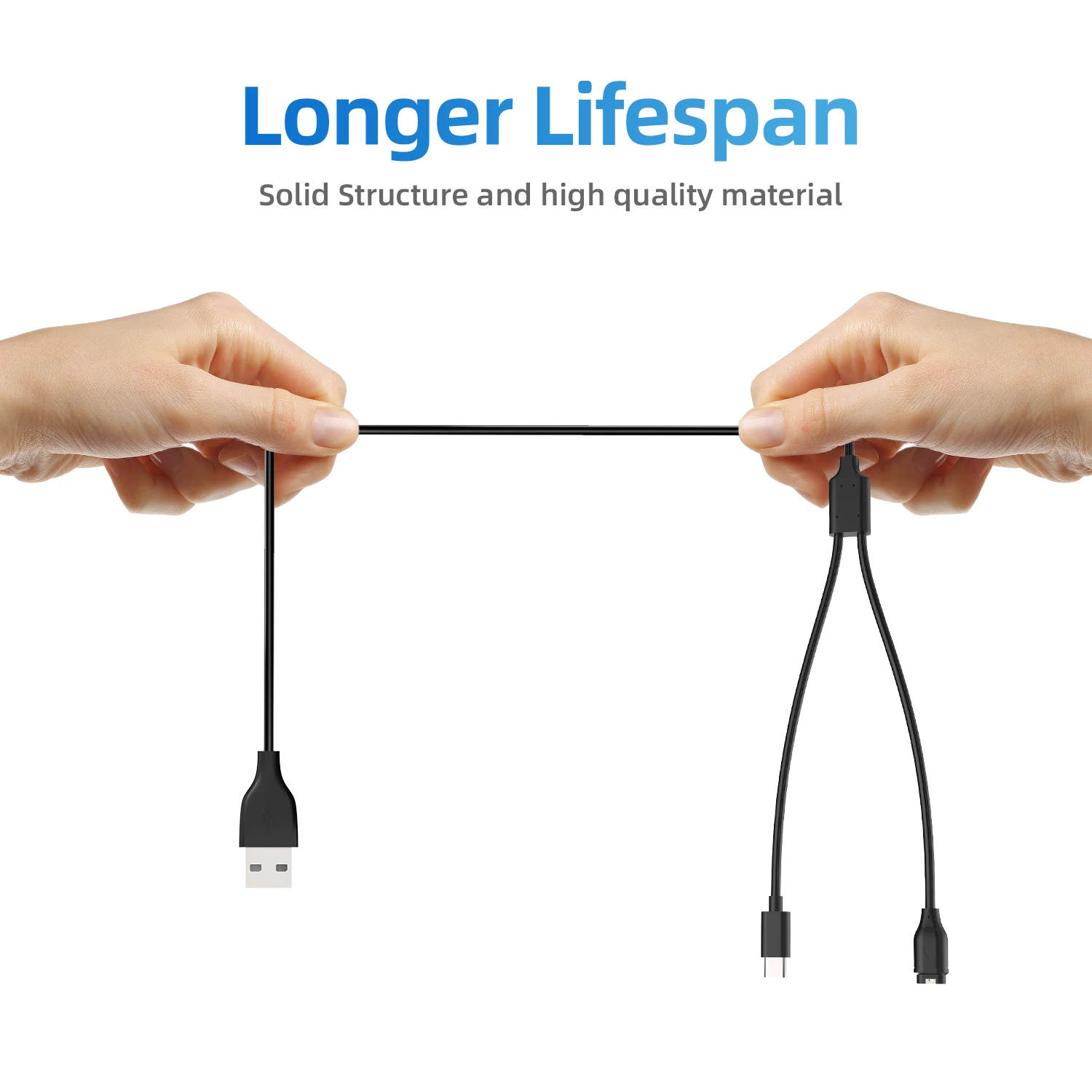 Для Garmin Watch/Android Phone Зарядное устройство для часов 2-в-1 120 СМ USB-зарядное умных