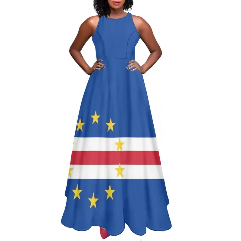 

Женский сарафан на бретельках, Элегантное повседневное платье с американским флагом и принтом подсолнуха, без рукавов