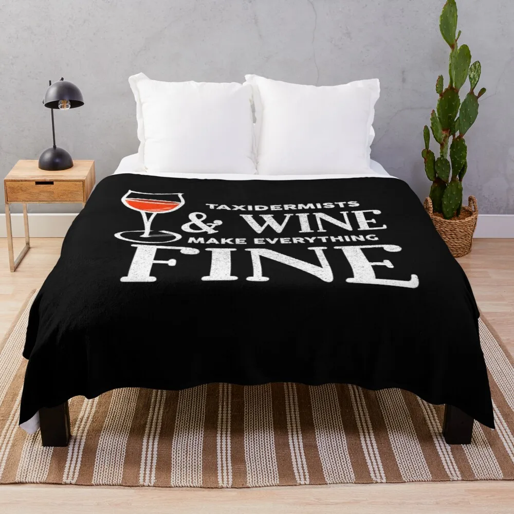

Летнее фланелевое одеяло TAXIDERMISTS And Wine Make All Fine Shirt