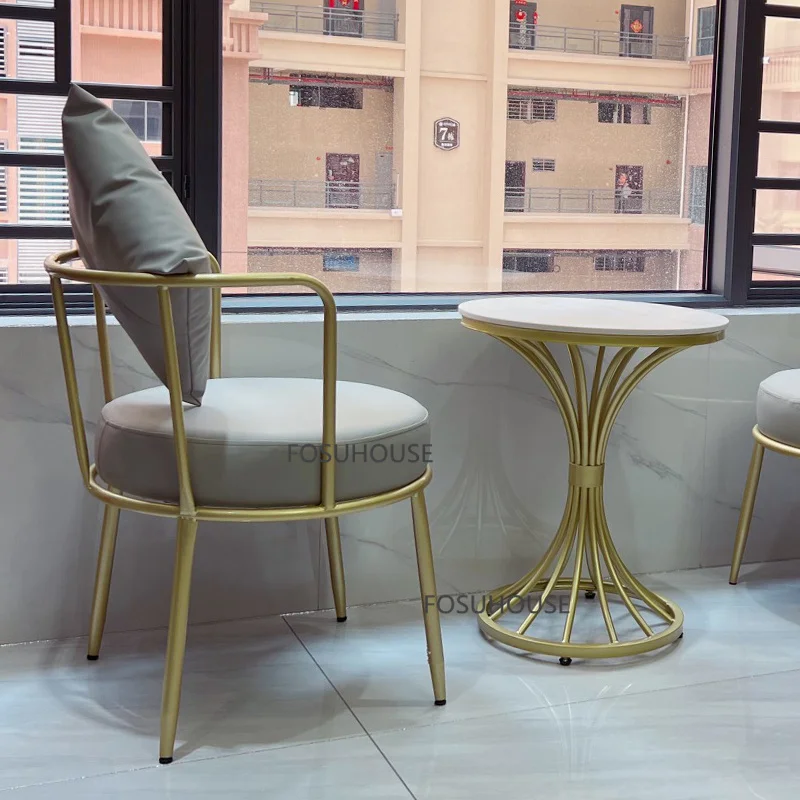 Скандинавский Одноместный стул из искусственной кожи мебель для гостиной