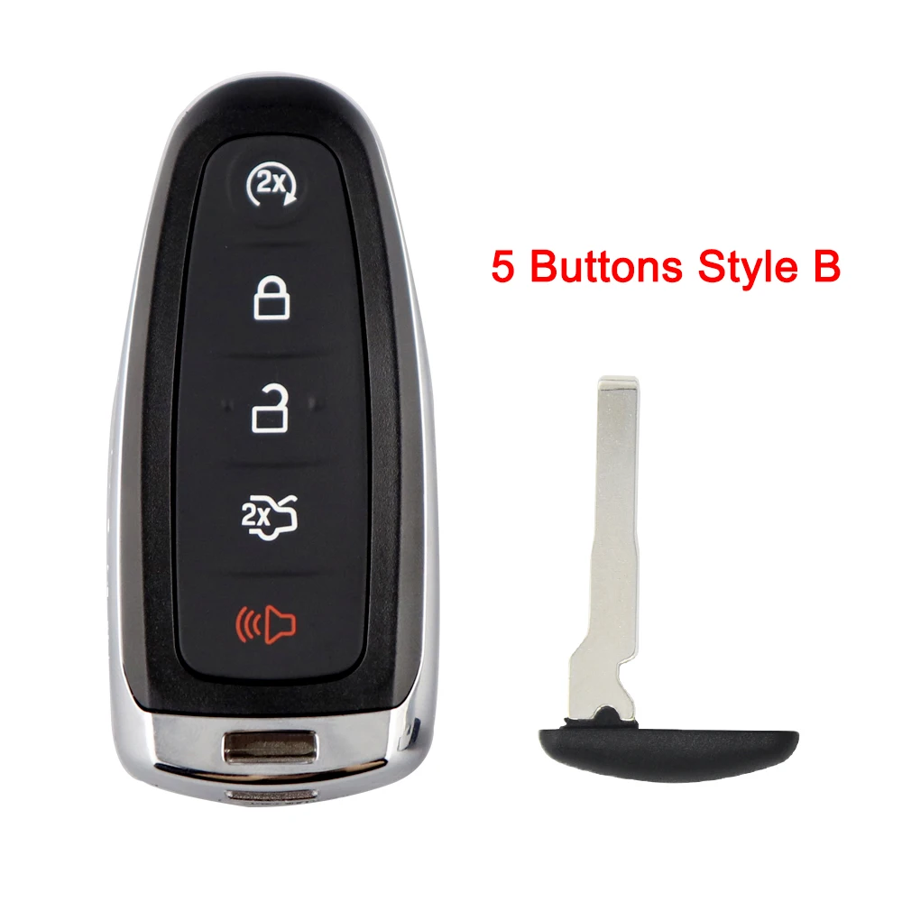 

YIQIXIN 4/5 Чехол для автомобильного корпуса с кнопкой для Ford Edge Explorer Escape Focus Lincoln MKS Flex Taurus 2011 2012 2013 2014 2015 Fob