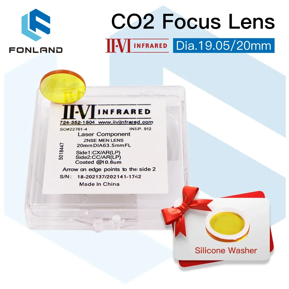 

II-VI линза для фокусировки лазера CO2 ZnSe