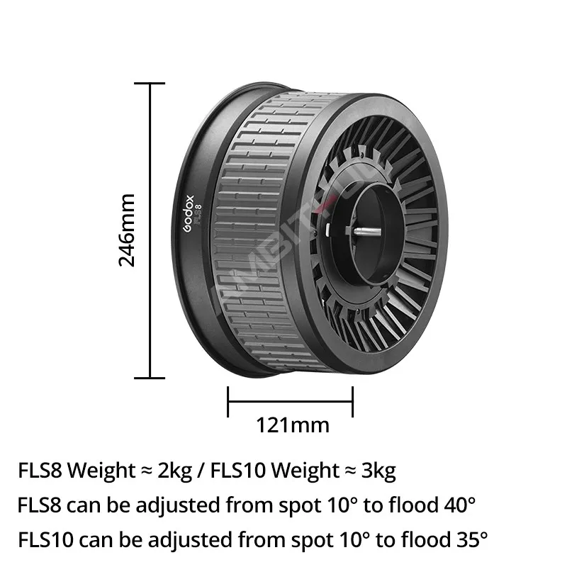 Godox FLS8 LB-01 FLS10 LB-02 Fresnel Lens Bowens Mount светильник A многофункциональсветильник для SL150II