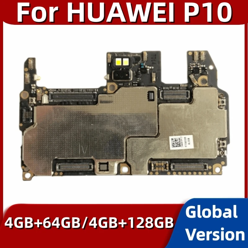 

100% Original 64GB 128GB For HUAWEI P10 Motherboard Disassemble Unlocked Mainboard Logic Board With Full Chips