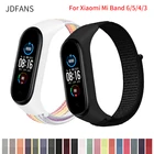 Нейлоновый ремешок для xiaomi mi band 6, спортивный ремешок для часов, браслет для Mi band 5, 4, 3