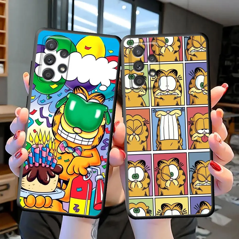 

Phone Funda Case for Samsung S7 S8 S9 S10 S10E S10E S20 S21 S22 S23 Ultra Plus FE Lite Edge 5G 4G Case Cartoon Image G-Garfield