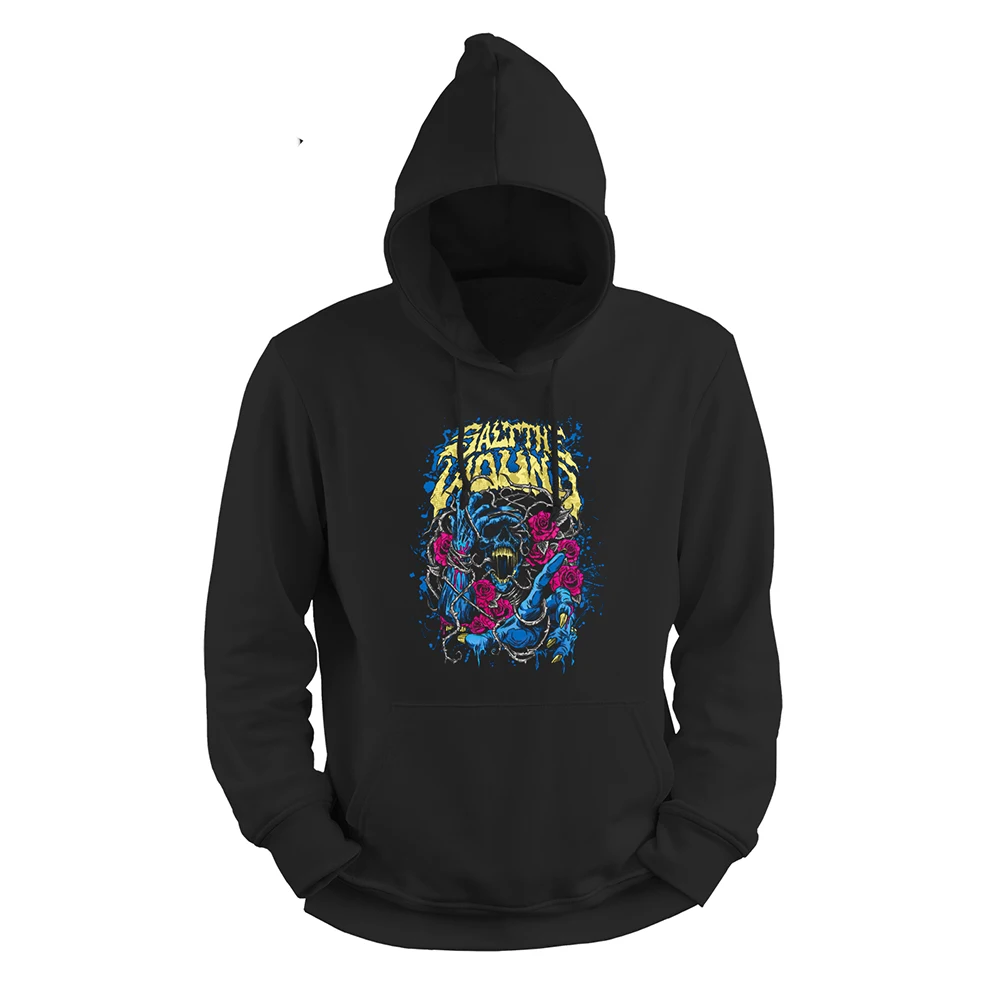 

Rose Skull Print Hoodie Autumn And Winter Men's Tracksuits Fashion Couple Sweater Jacket Oversize Man Clothes