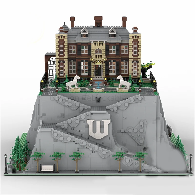 17974 шт. MOC MV Collection Level Batcave &amp Wayne Manor Архитектура Строительные блоки Модель Сборка