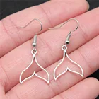 Модные серьги ручной работы, простой дизайн, античное серебро, цвет, полые, фотоэлементы, серьги, дропшиппинг, висячие серьги