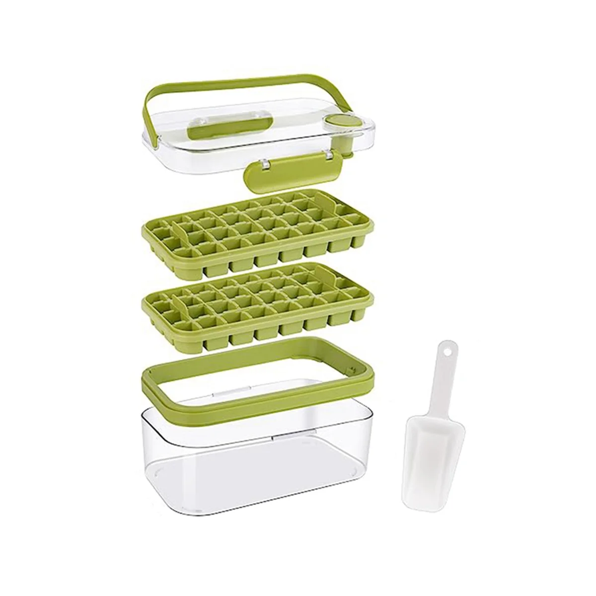 Контейнер для льда компактный контейнер хранения квадратная форма с крышкой