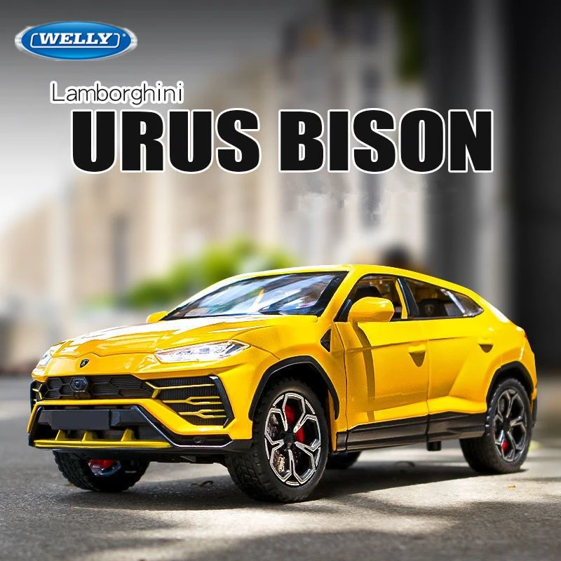 

Модель автомобиля WELLY 1:24 Lamborghini Urus SUV из сплава, литая металлическая игрушка, модель спортивного автомобиля, коллекционная высококлассная имитация, подарок для детей