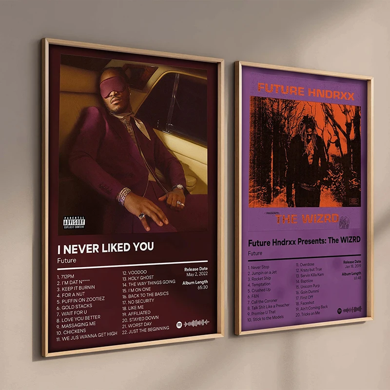 Фото 80s Nordic Pop Обложка альбома Плакат Эстетический рэпер Хип-хоп Рок Музыка Звезда Будущий Монстр Холст Настенная роспись Декор для дома и комнаты №2
