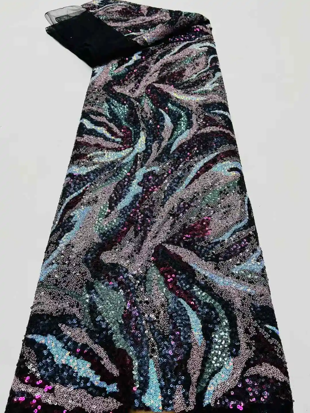 Африканская кружевная ткань с блестками вышивка бисером нигерийская свадебная