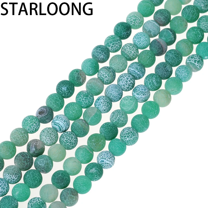 

Natural Stone Matt Rose Frosted Stone Round Loose Beads Spacer 6/8/10MM Pick Size Making For Jewelry Bracelet 15" Strand