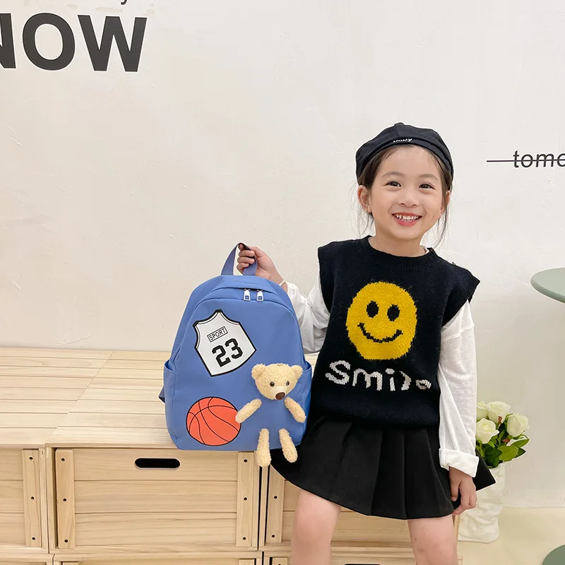 Hildren Cute Bear Kids Backpacks Girls Mini Backpack Kawaii School Book Bag Adjustable Strap Backpack For Kindergarten School
