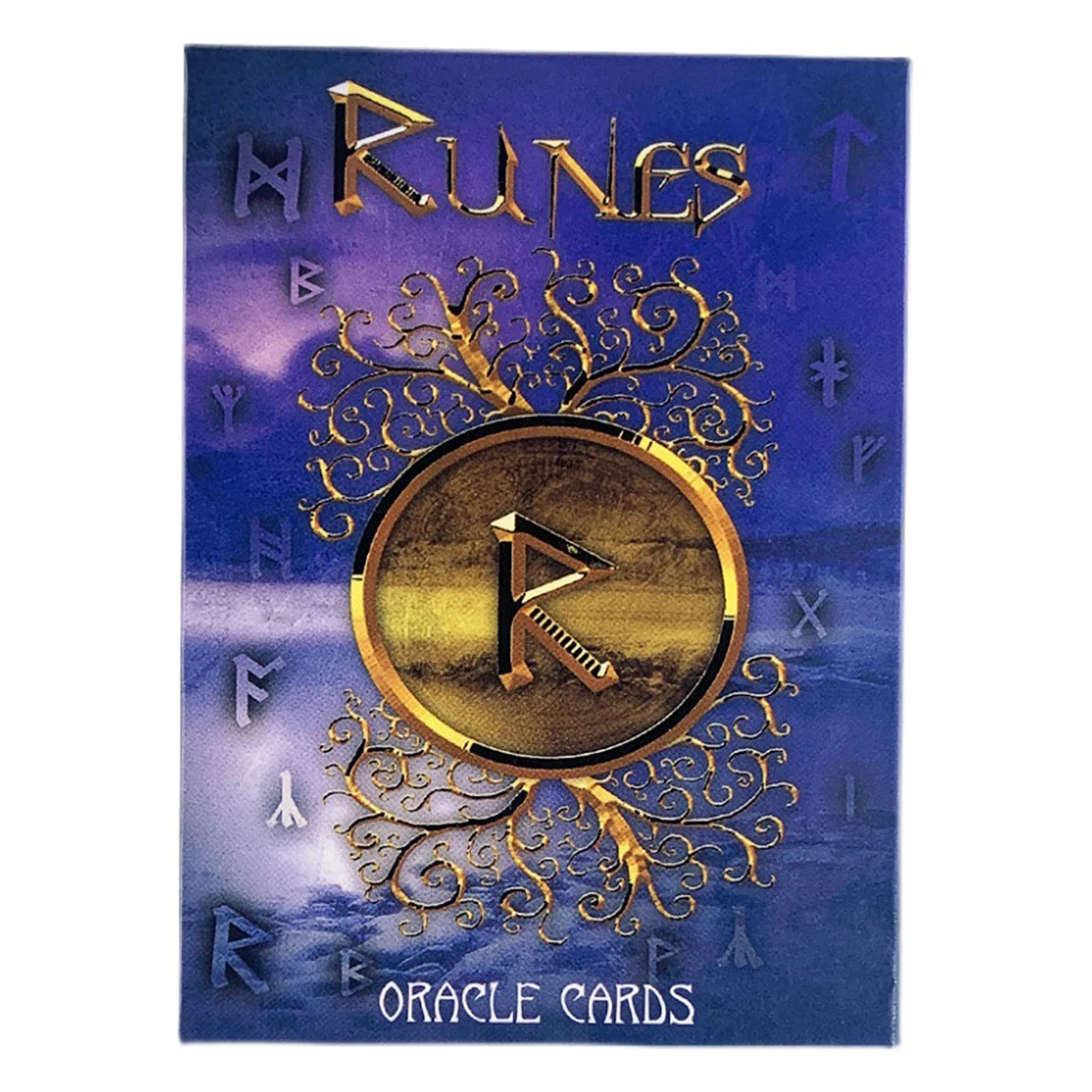 

Runes Oracle Cards English Version Tarot Card Deck Fate Tarot Family Party Prediction Divination Board Game Psychic Card