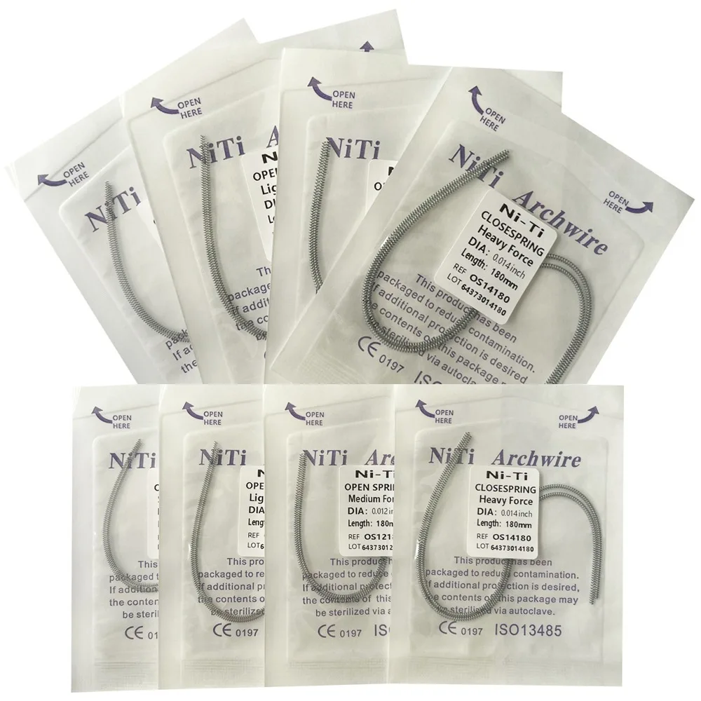 AG 10 упаковок стоматологическая ортодонтическая Niti открытая спиральная пружина