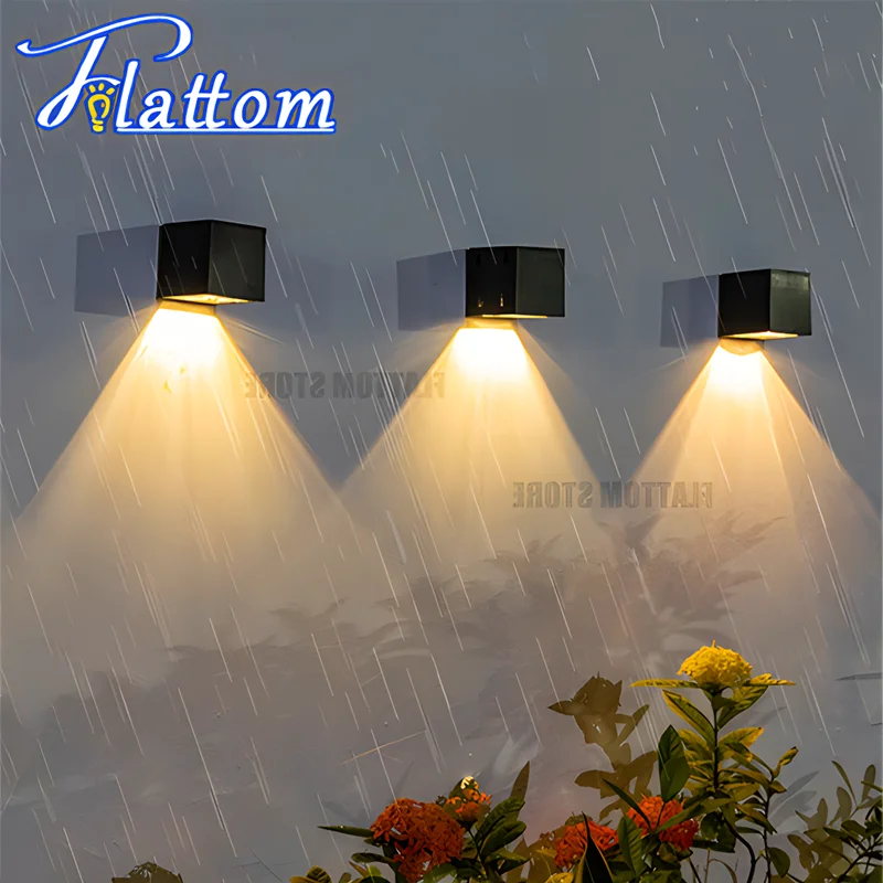 

Bigger Solar LED Wall Light Outdoor Waterproof Garden Lights Decor Balcony Courtyard Yard Home Decor Solar Outdoor Wall Lamp