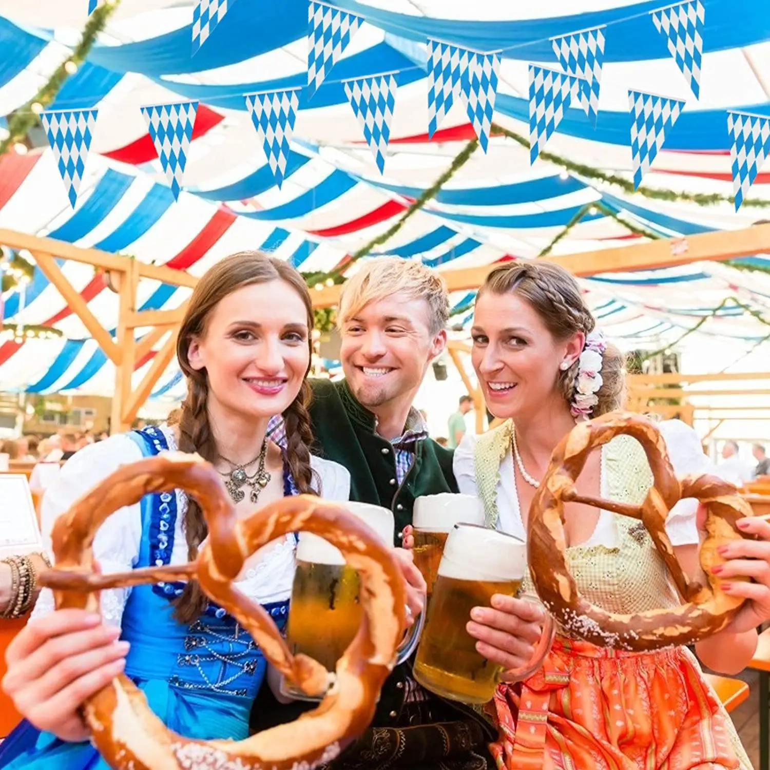 10 м баварская гирлянда украшение Октоберфест Декор Баварская вечеринка вымпел