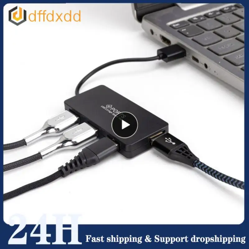 

High Speed 4 Ports Expander Portable Multi Usb Splitter Usb Extension Aluminum Alloy Usb 2.0 Hub Computer Accessories Universal