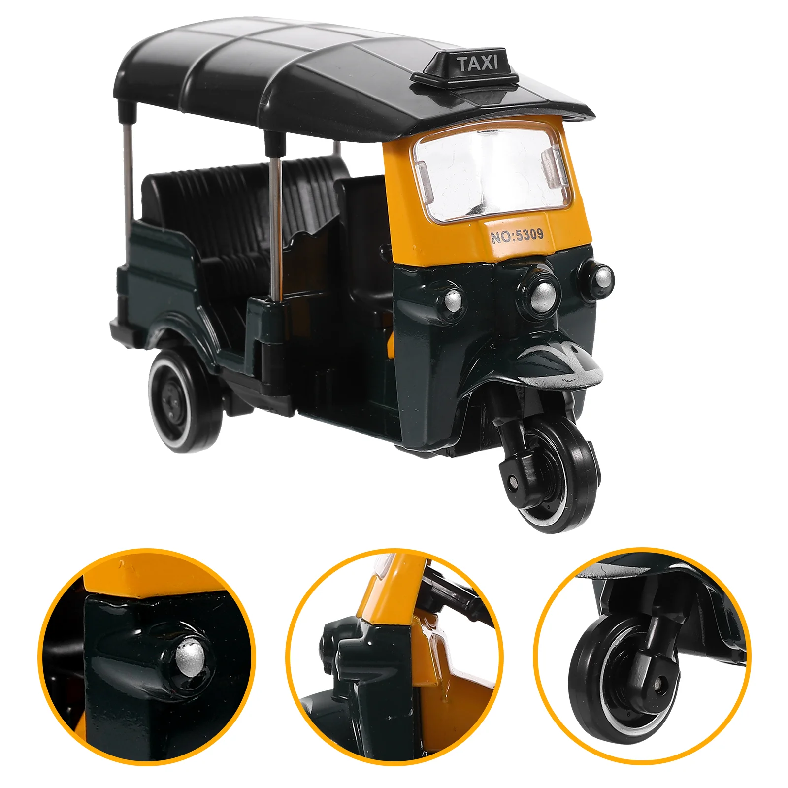 

Tricycle Statue Car Car Car Car Decor Desktop Retro Old-fashioned Miniature Model Vintage Car Car Car Decoration