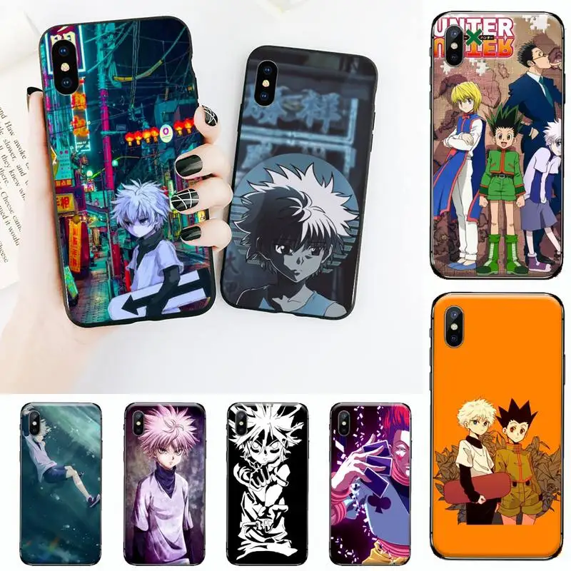 

Anime Hunter x Hunters Phone Case for iPhone 11 12 13 mini pro XS MAX 8 7 6 6S Plus X 5S SE 2020 XR