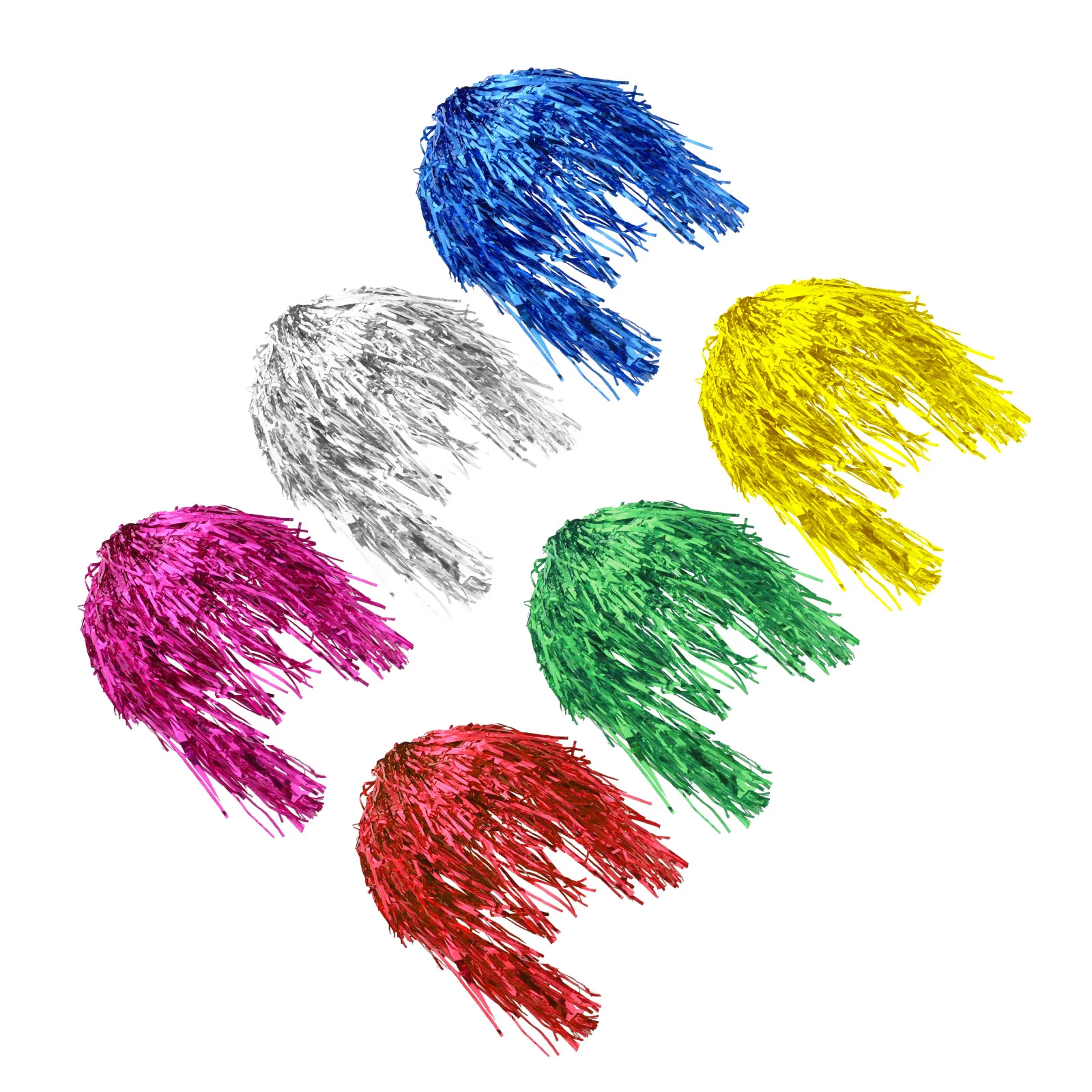 

6Pcs Foil Tinsel Wig for Girl Creative Hair Wig Adornment Shiny Hair Wig Hair Wig Decor