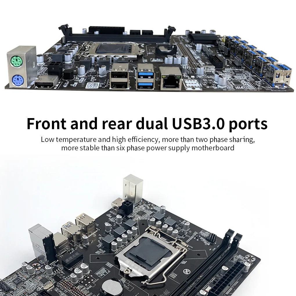 

Материнская плата компьютера, USB, быстрая майнинговая плата 3-в-1, аудио порт, микросхема, оборудование для майнинга, аксессуары для настольно...