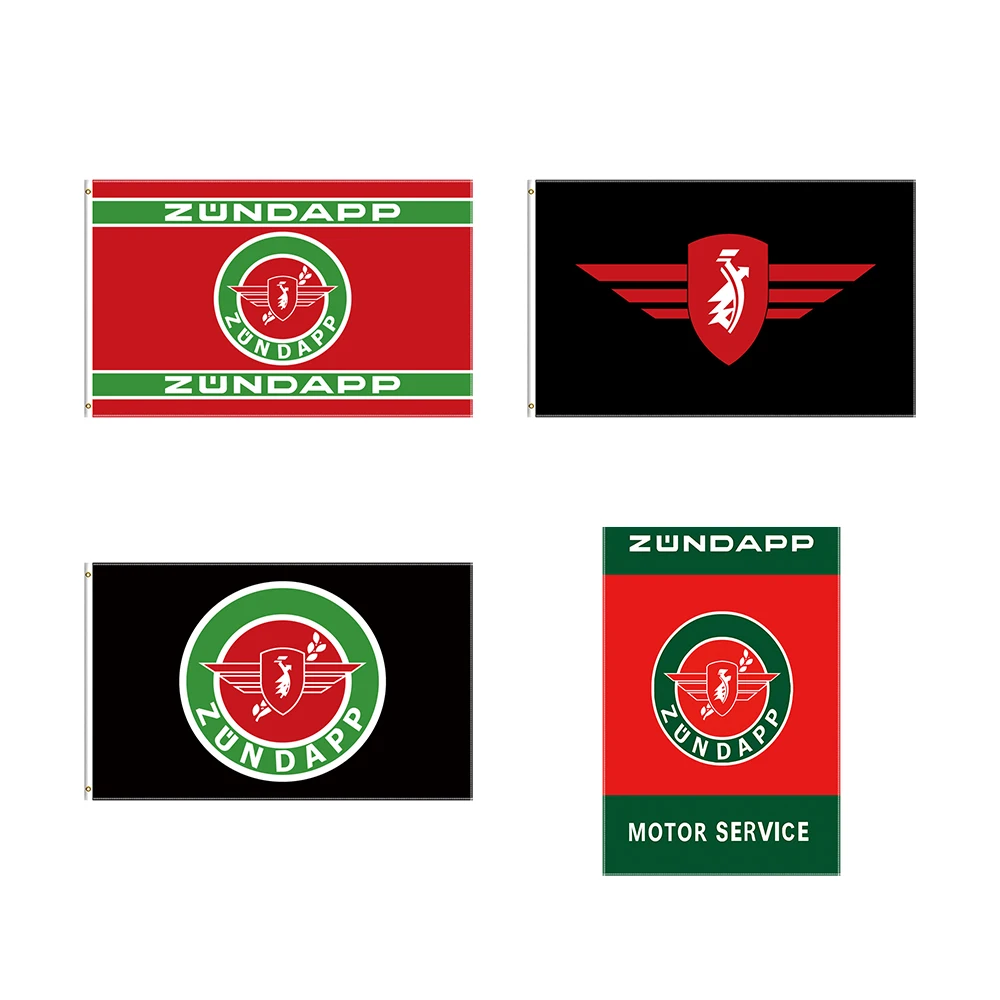 

90x150cm Polyester ZUNDAPP Motorcycle Flag Printed Banner for Decor